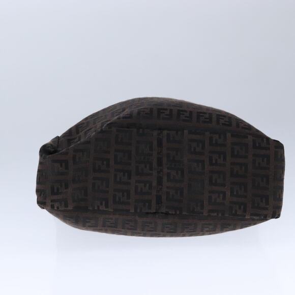 FENDI Zucchino Canvas Tote Bag Brown - Picture 9 of 13